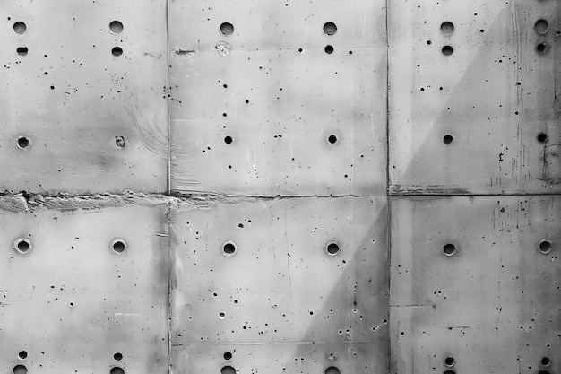 Photo a wall with holes that say holes in it