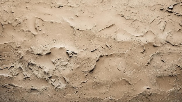 A wall with a rough surface