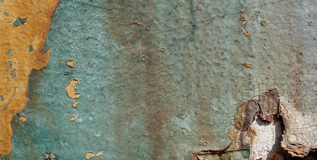 A wall with rust stains