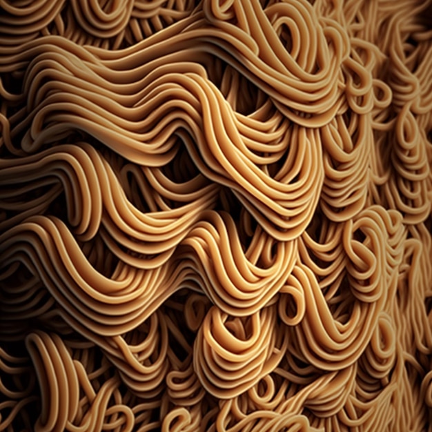 A wall with a textured pattern of wavy shapes.