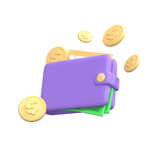 Wallet 3D Illustration