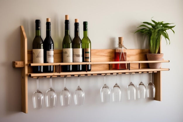 Wallmounted storage for reusable bags and bottles