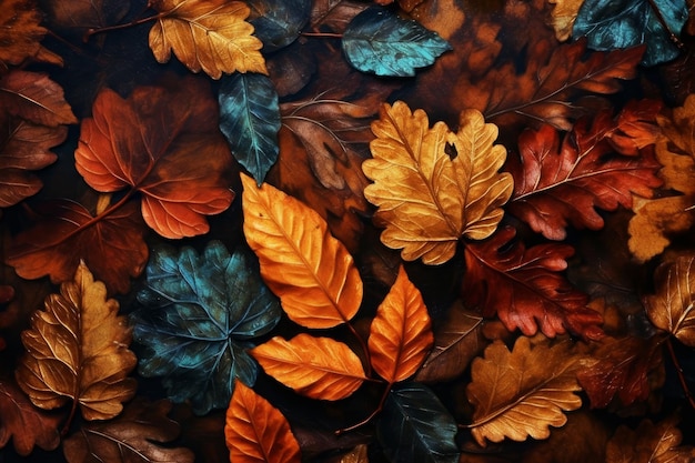 A wallpaper of autumn leaves with the word autumn on it.