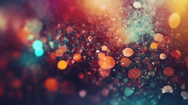 Wallpaper Bokeh background texture realistic colorful generative AI