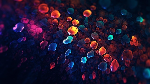 Wallpaper Bokeh background texture realistic colorful generative AI