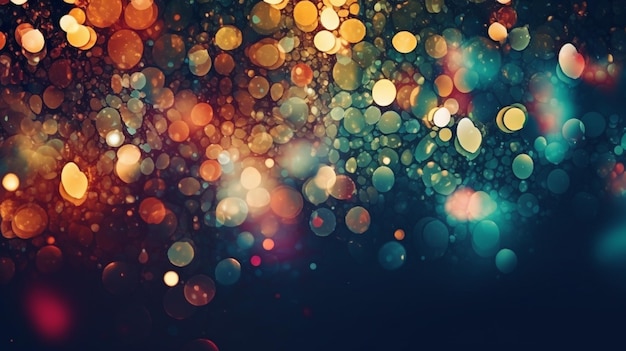 Wallpaper Bokeh background texture realistic colorful generative AI