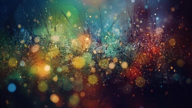 Wallpaper Bokeh background texture realistic colorful generative AI