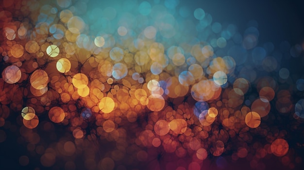 Wallpaper Bokeh background texture realistic colorful generative AI