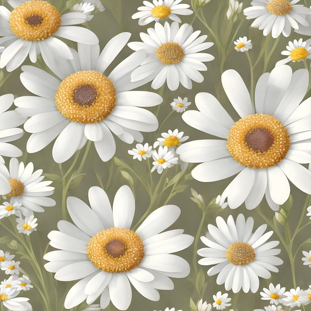 A wallpaper of daisies with the word daisy on it.