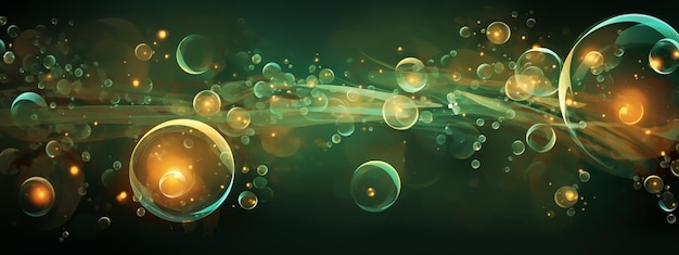 Wallpaper desktop background soap bubbles green and gold and brown colors