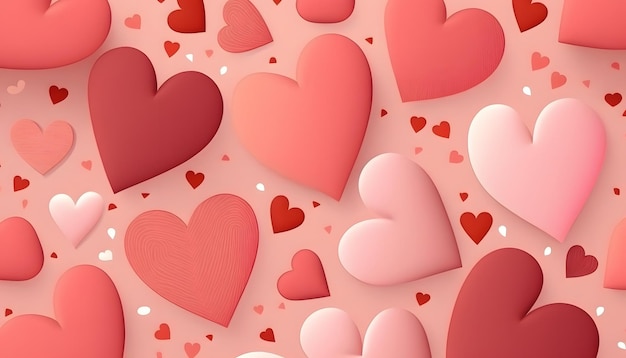 wallpaper hearts pattern, romance, valentine's day, vector illustration