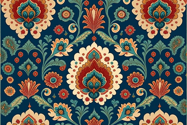 wallpaper pattern, elegant Indian floral wallpaper.