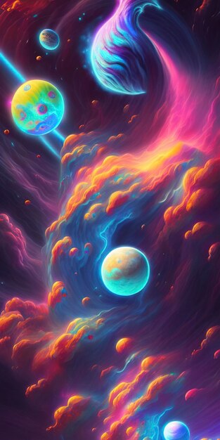 wallpaper space stars landscape