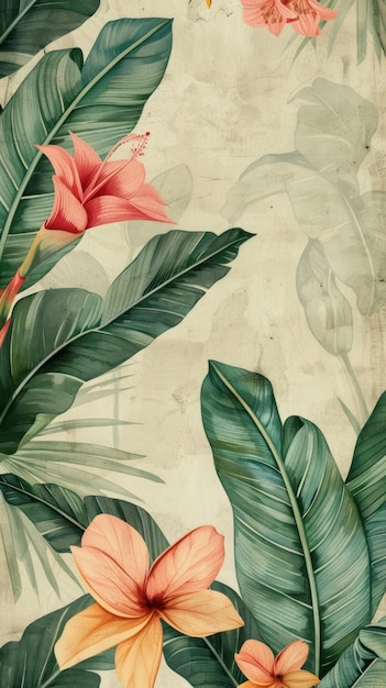 Wallpaper Wildflower backgrounds tropics pattern