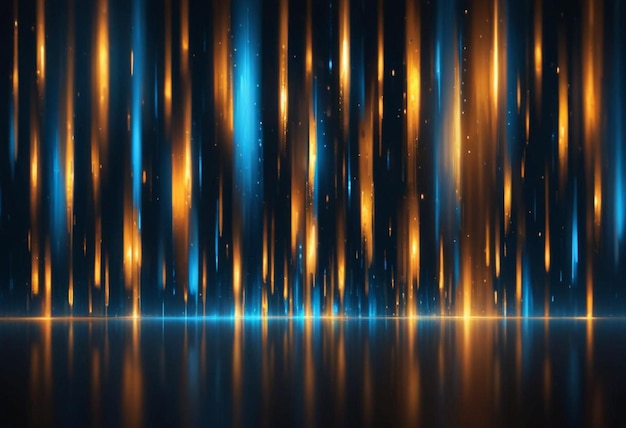 a wallpaper with a blue background with orange and yellow stars