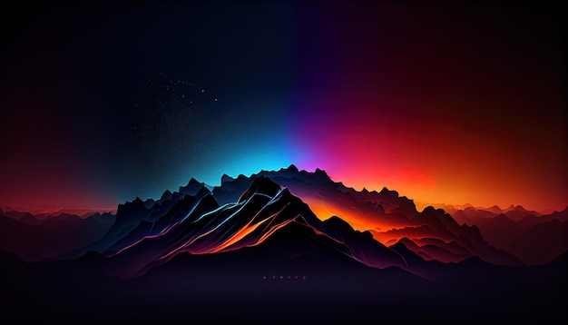 A wallpaper with dark dramatic gradient colors ai generated