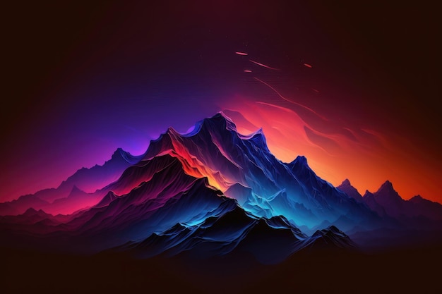 Wallpaper with dark dramatic gradient colors AI generation