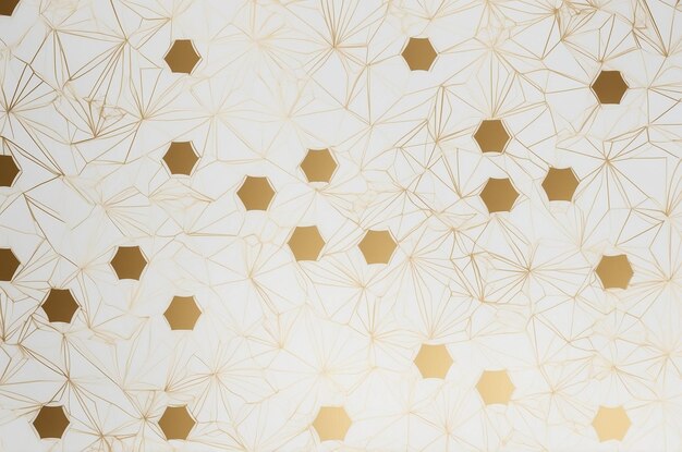 Photo a wallpaper with gold and brown geometric designs by person