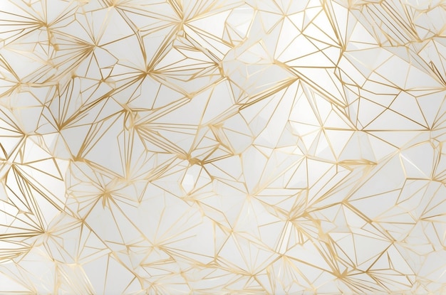 Photo a wallpaper with gold and white geometric designs