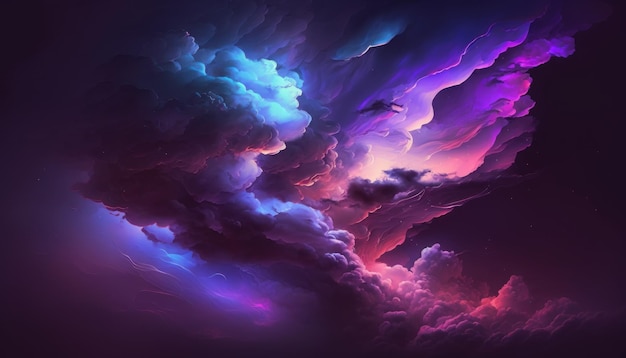 wallpaper with gradient colors clouds dark blue with purpl tint