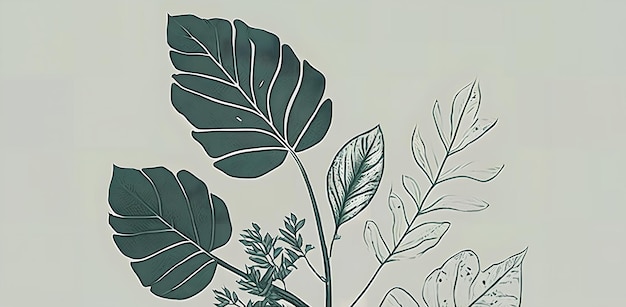 A wallpaper with a green leaf pattern