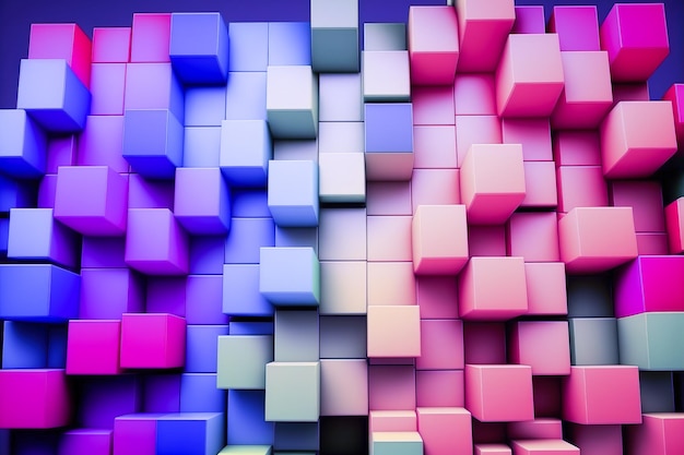 A wallpaper with a lot of cubes and the word cubes