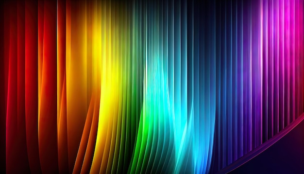 Wallpaper with rainbow gradient colors Ai generated