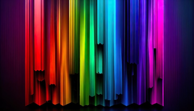 Wallpaper with rainbow gradient colors Ai generated