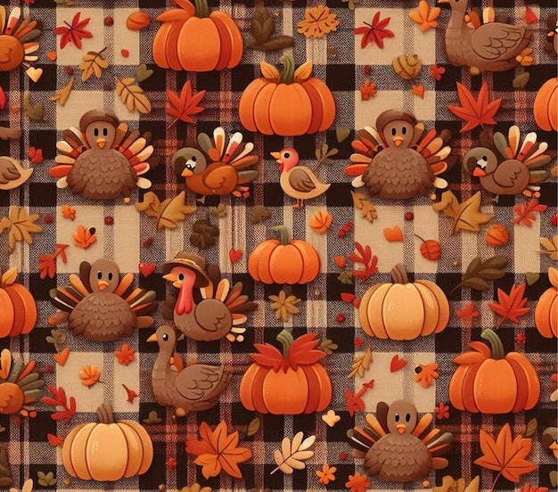 a wallpaper with a turkey and a turkey on it