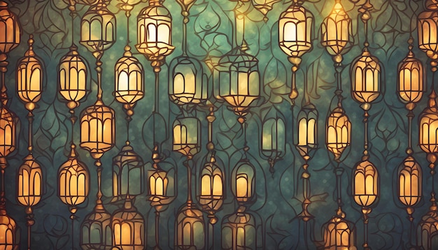 a wallpaper with a wallpaper titled lanterns