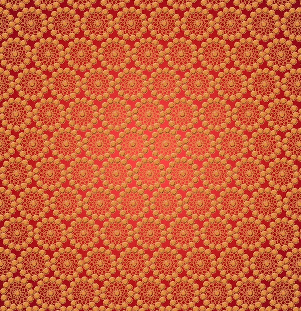 wallpapers with many yellow abstract patterns on the red