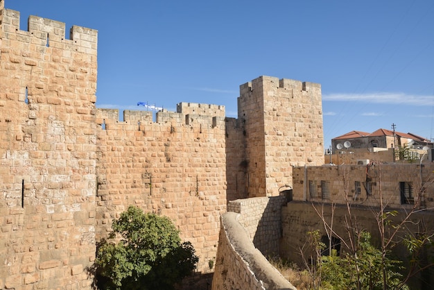 The walls of the Old City in Jerusalem