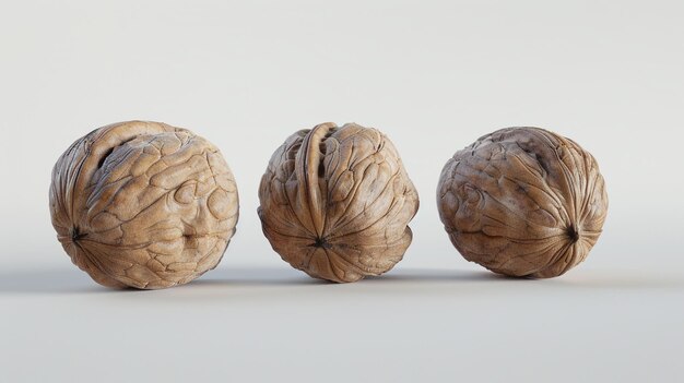 a walnut is shown with the top half of it