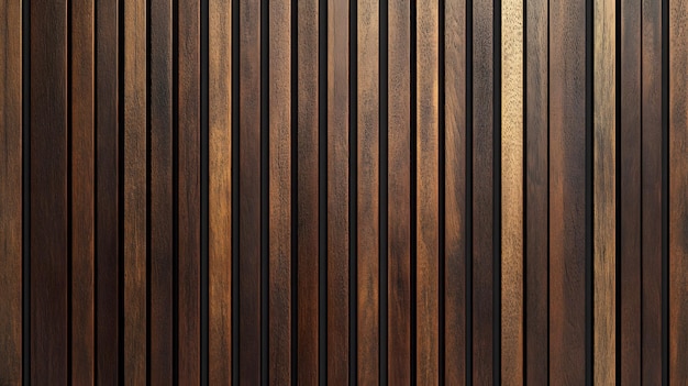 Walnut wood slat wall vertical timber battens rich brown tones architectural detail geometric patter