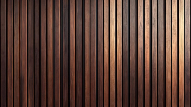 Walnut wood slat wall vertical timber battens rich brown tones architectural detail geometric patter