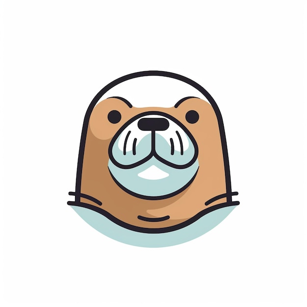 Walrus Icon Marine Life and Nature Symbol Art Logo Illustration