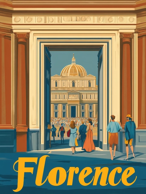 Wander through the captivating city of Florence where stunning architecture meets lively streets filled with people and culture all under a clear blue sky