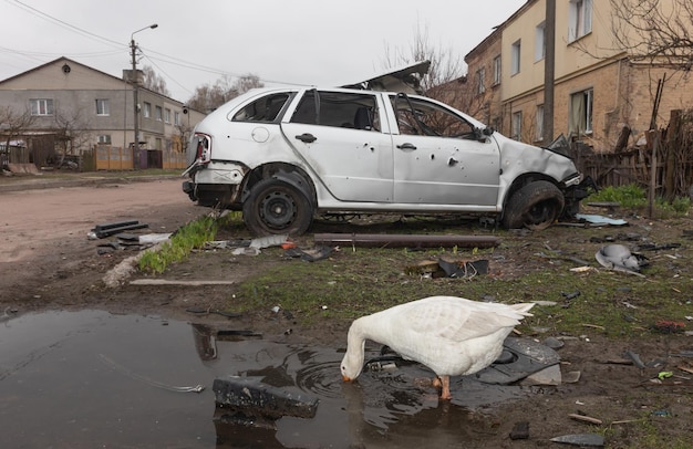 War in Ukraine Yahidne village Chernihiv region