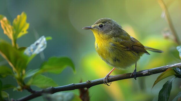 Warbler Bird in High Definition Photorealism