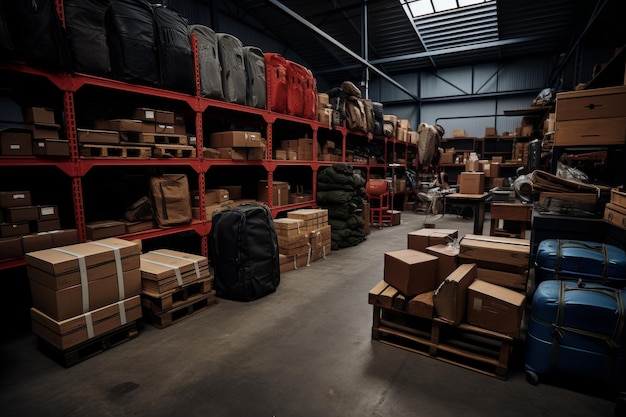 Warehouse Inventory Management Temporary Storage Facility for Optimal Logistic Deliveries