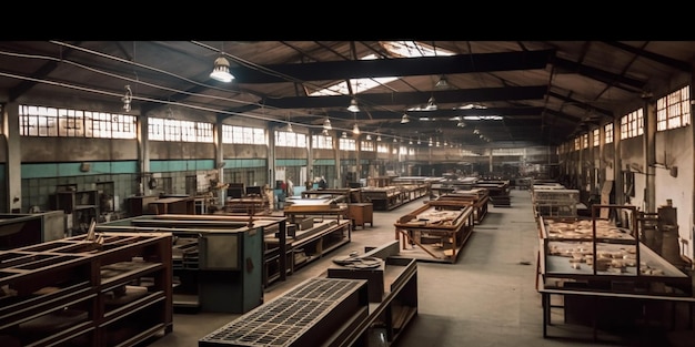 Warehouse located inside the factory