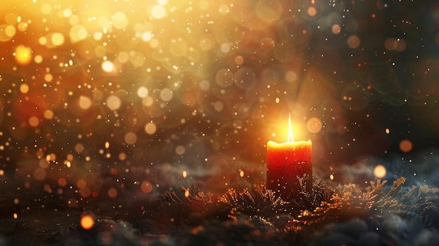 Warm Candlelight Glow background image