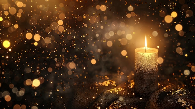 Warm Candlelight Glow background image