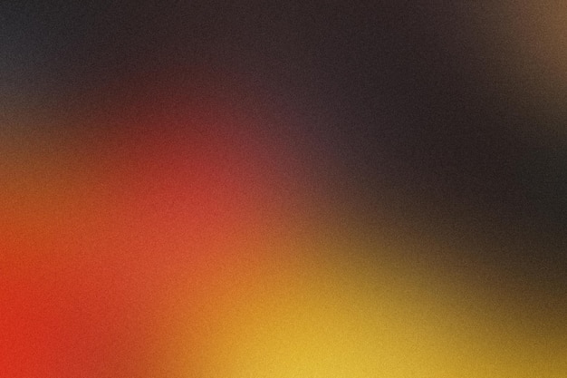 Warm and dark colors blend in abstract grainy gradient background