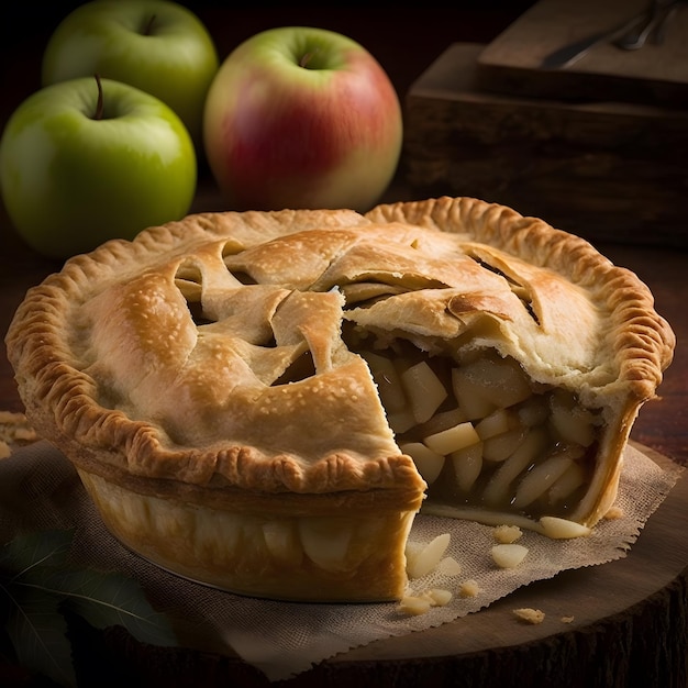 Warm and Delicious A Freshly Baked Apple Pie