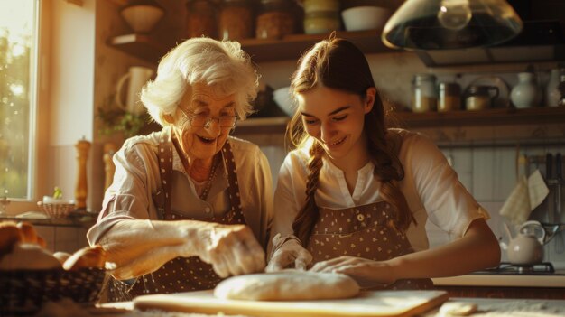 A Warm Family Baking Session