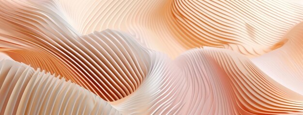 Photo warm peach abstract waves modern background