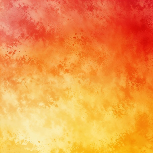 Photo a warm textured yellow and orange abstract background with watercolor effects