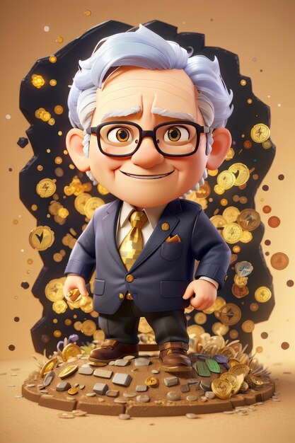 warren buffet fantasy splash money and gold