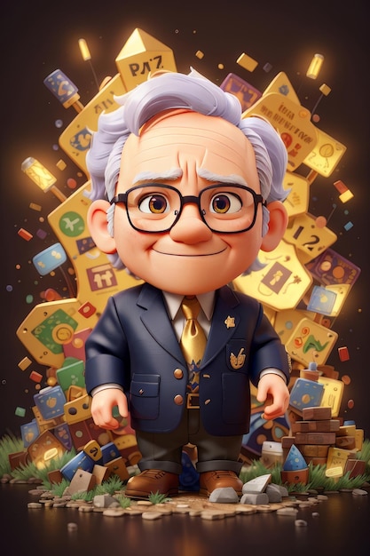 warren buffet fantasy splash money and gold